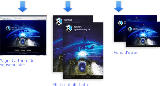 Reinhart Hydrocleaning digital painting 3D Process